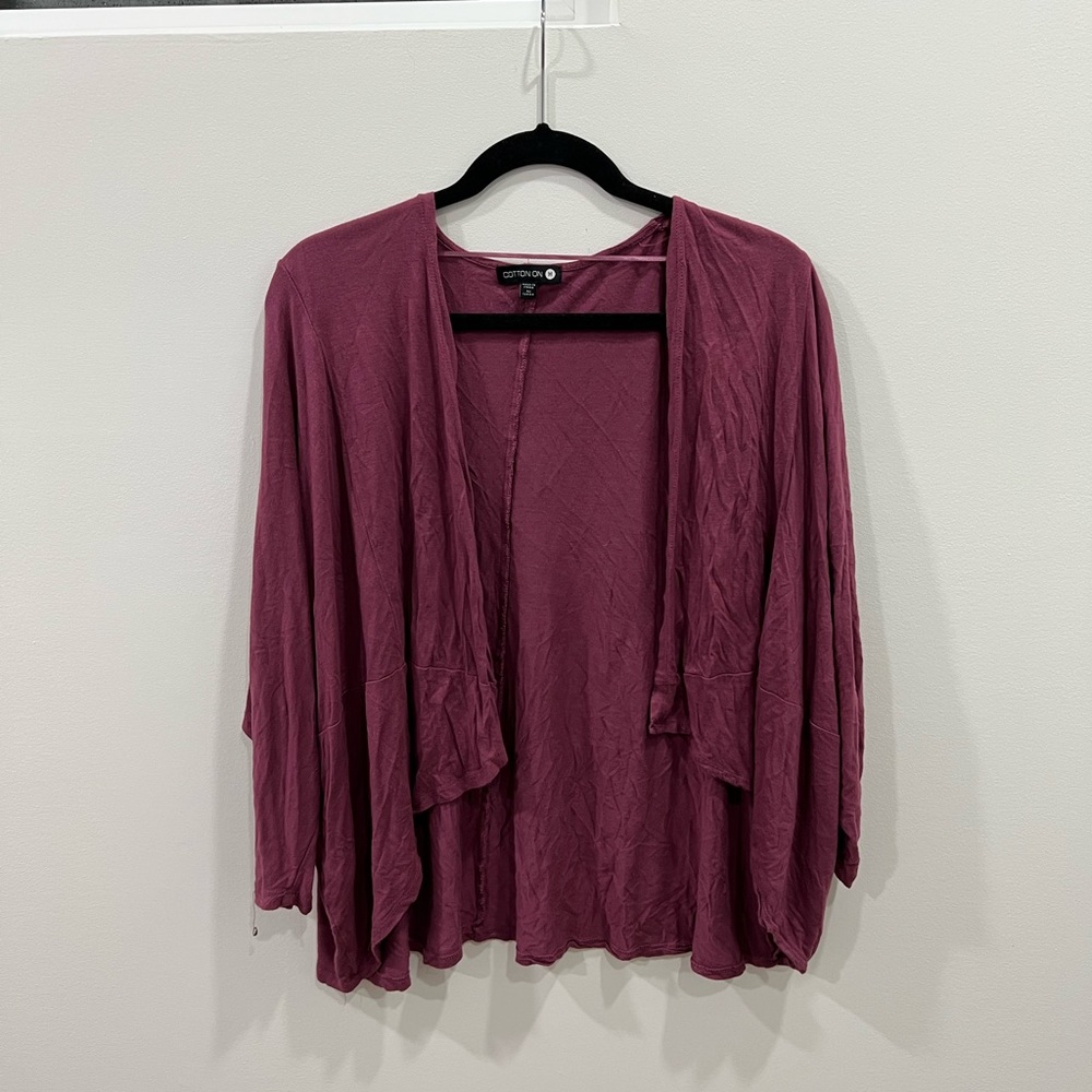 PLUM PURPLE CARDIGAN